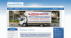 Desktop Screenshot of cekmekoynakliyat.com